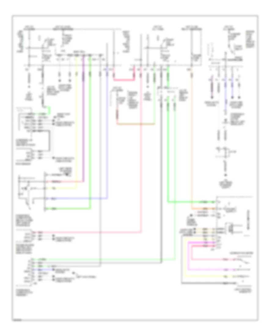 Электросхема стеклоочистителя, дворников и омывателя для Lexus IS 250 2006