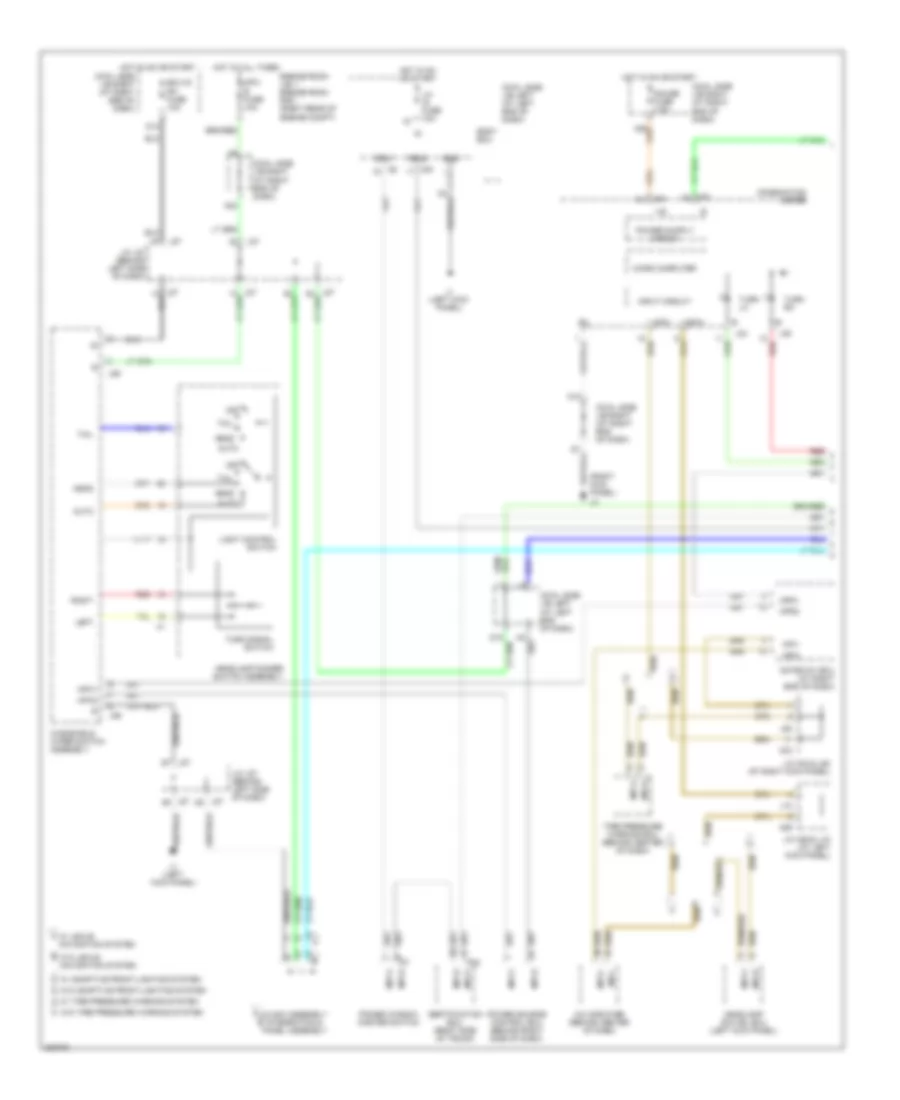 Exterior Lamps Wiring Diagram 1 of 3 for Lexus IS 250 2006