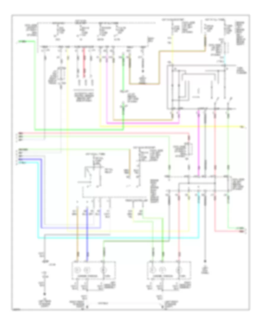 Exterior Lamps Wiring Diagram 2 of 3 for Lexus IS 250 2006