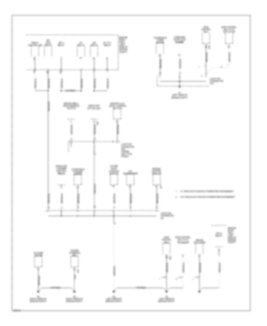 Ground Distribution Wiring Diagram 1 of 7 for Lexus IS 250 2006
