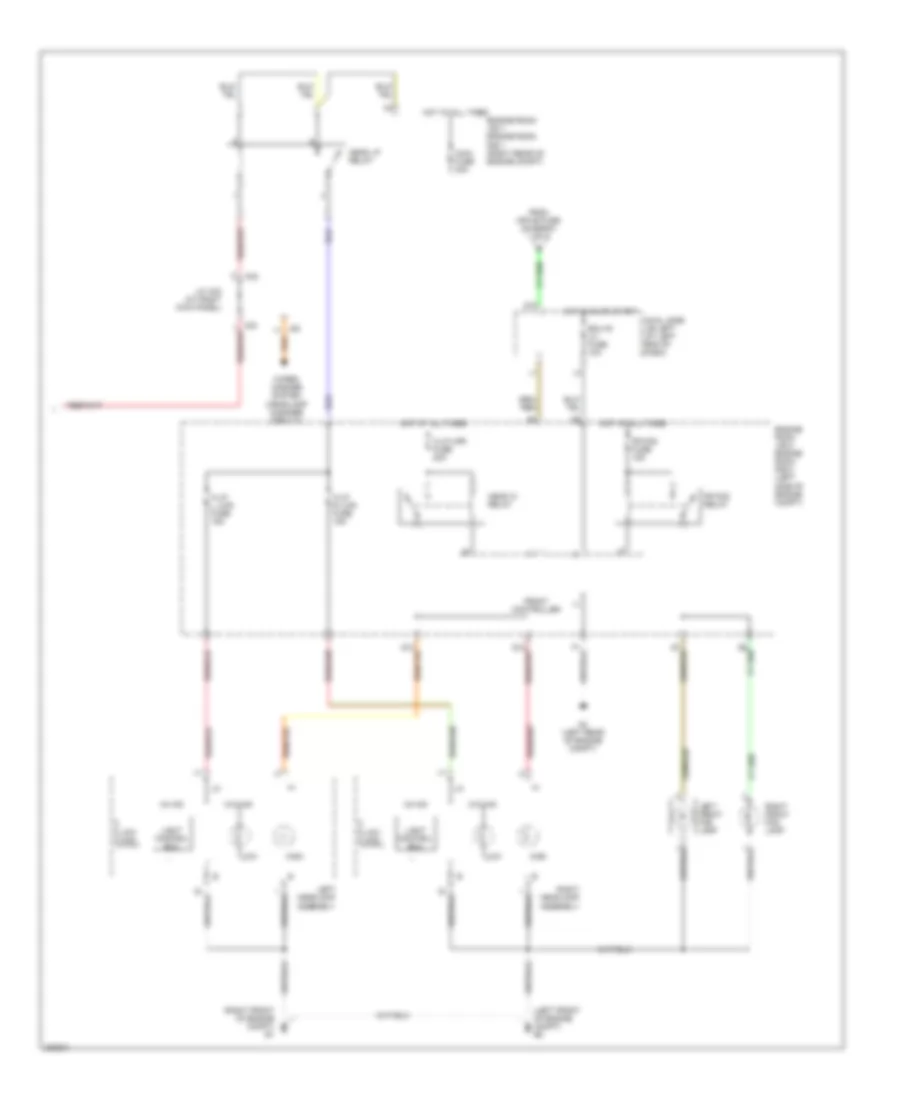 Headlamps Wiring Diagram, without DRL (2 of 2) for Lexus IS 250 2006