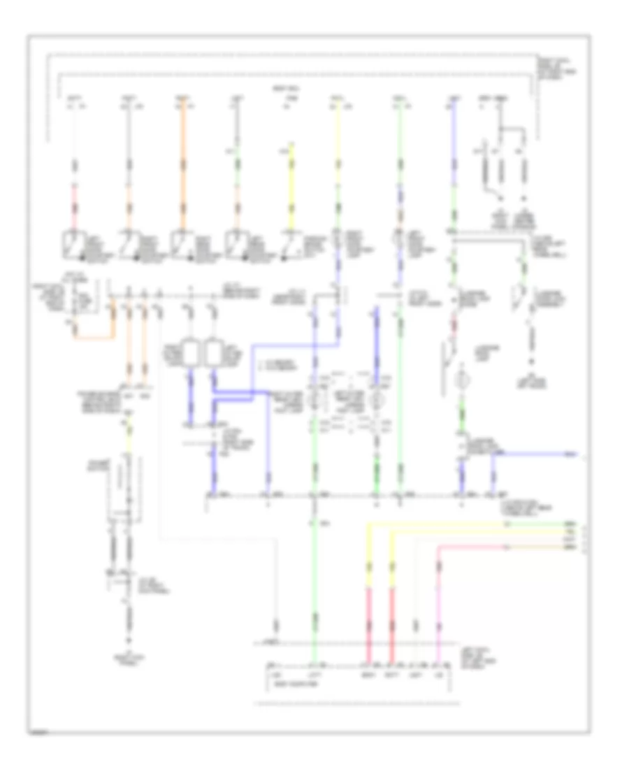 Courtesy Lamps Wiring Diagram 1 of 2 for Lexus IS 250 2006