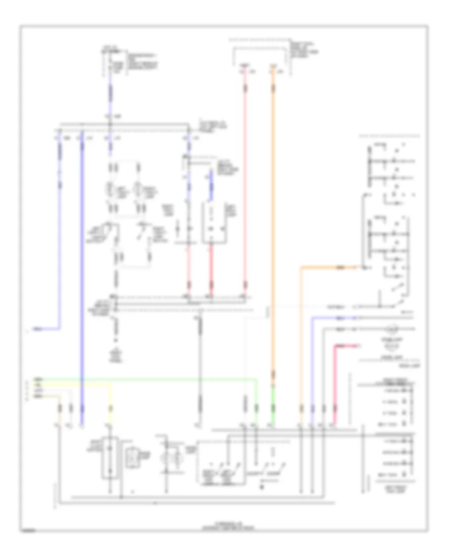 Courtesy Lamps Wiring Diagram 2 of 2 for Lexus IS 250 2006