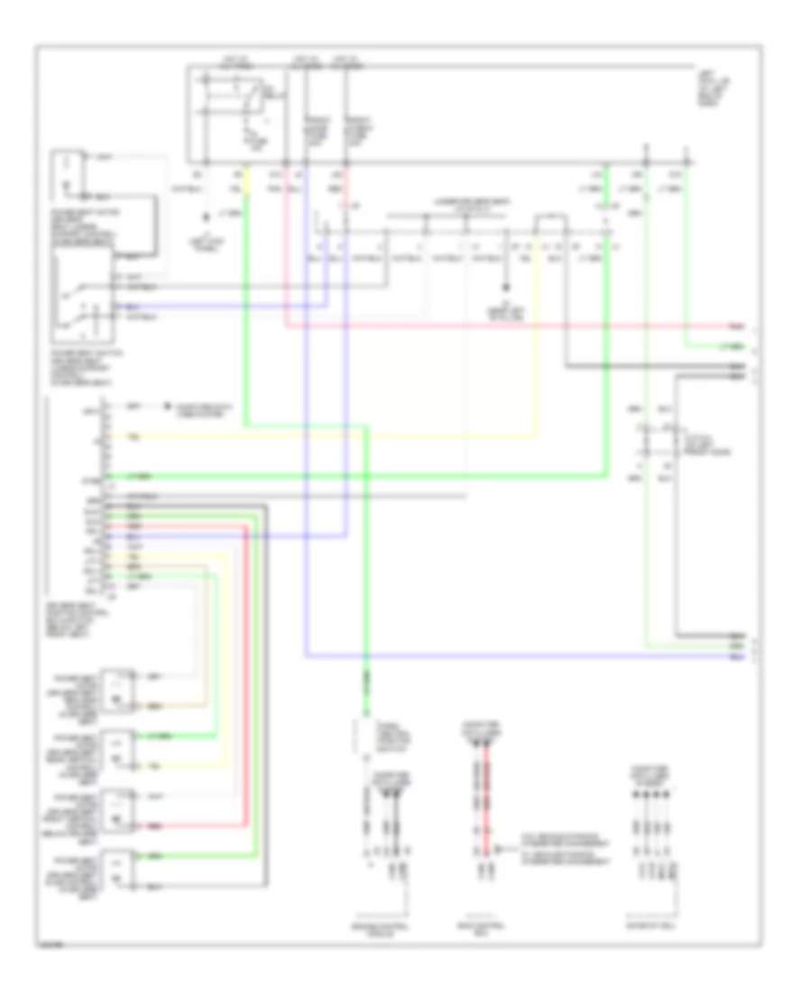 Driver s Memory Seat Wiring Diagram 1 of 2 for Lexus IS 250 2006