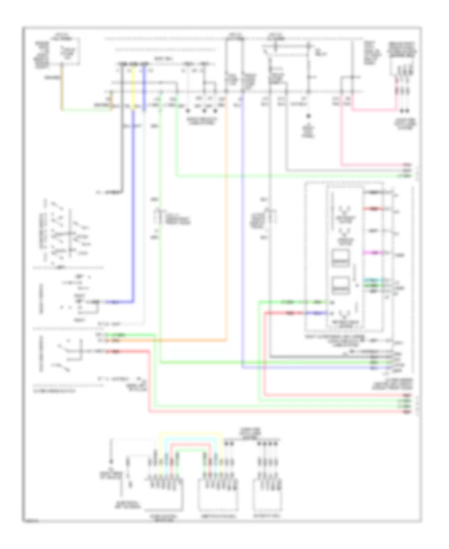 Memory Mirrors Wiring Diagram 1 of 2 for Lexus IS 250 2006