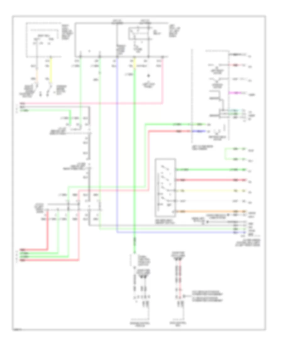 Memory Mirrors Wiring Diagram 2 of 2 for Lexus IS 250 2006