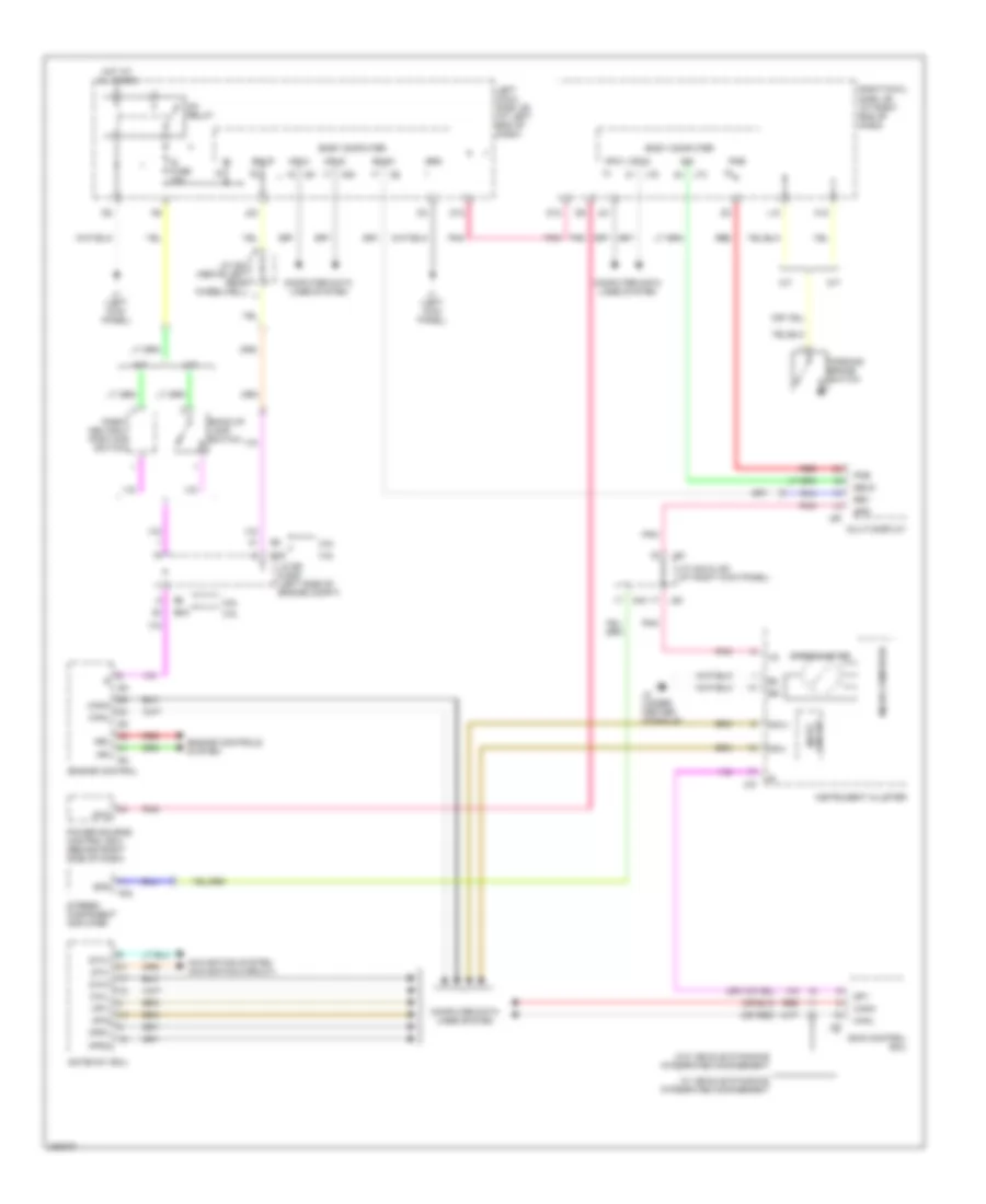 Rear View Monitoring Wiring Diagram for Lexus IS 250 2006