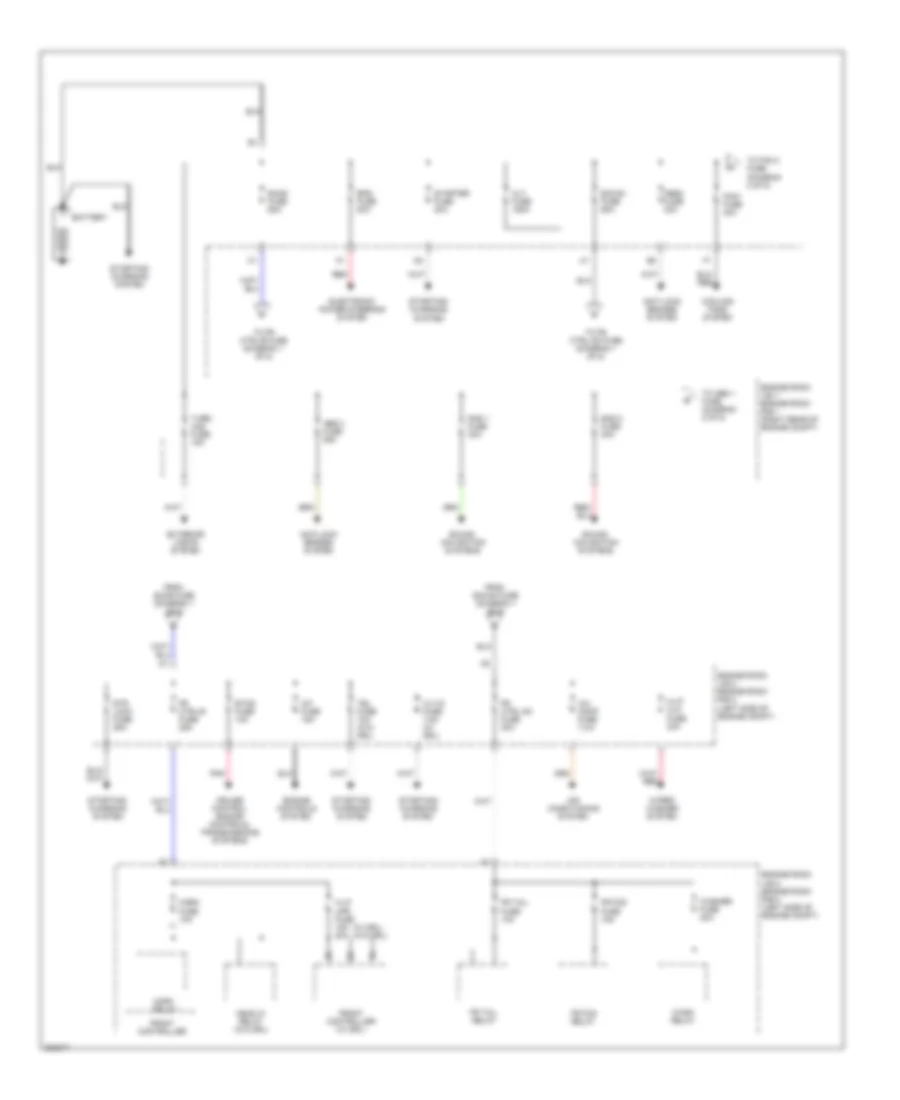 Power Distribution Wiring Diagram 1 of 5 for Lexus IS 250 2006