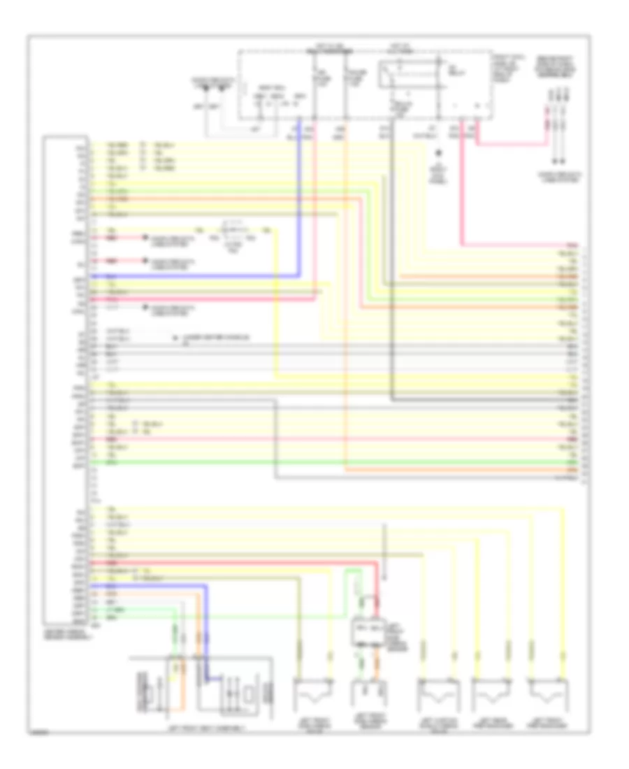 Supplemental Restraints Wiring Diagram 1 of 3 for Lexus IS 250 2006