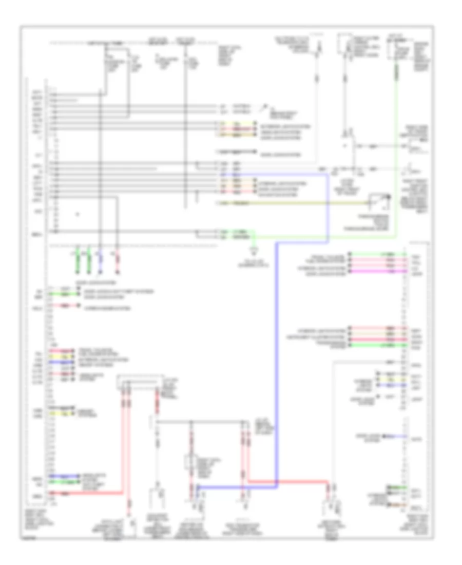 Body ECU Wiring Diagram 1 of 2 for Lexus IS F 2011