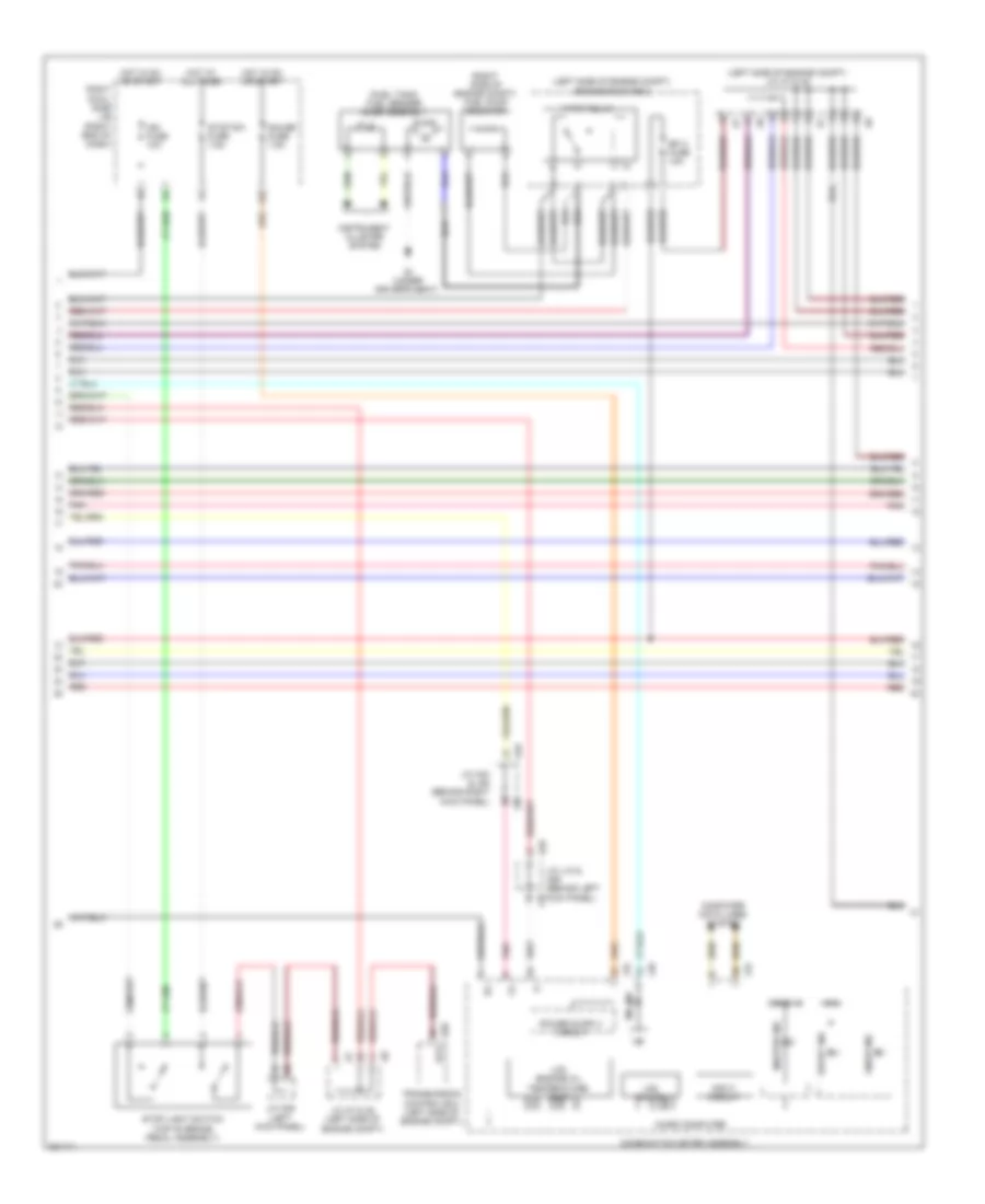 5.0L, Engine Performance Wiring Diagram (2 of 8) for Lexus IS F 2011