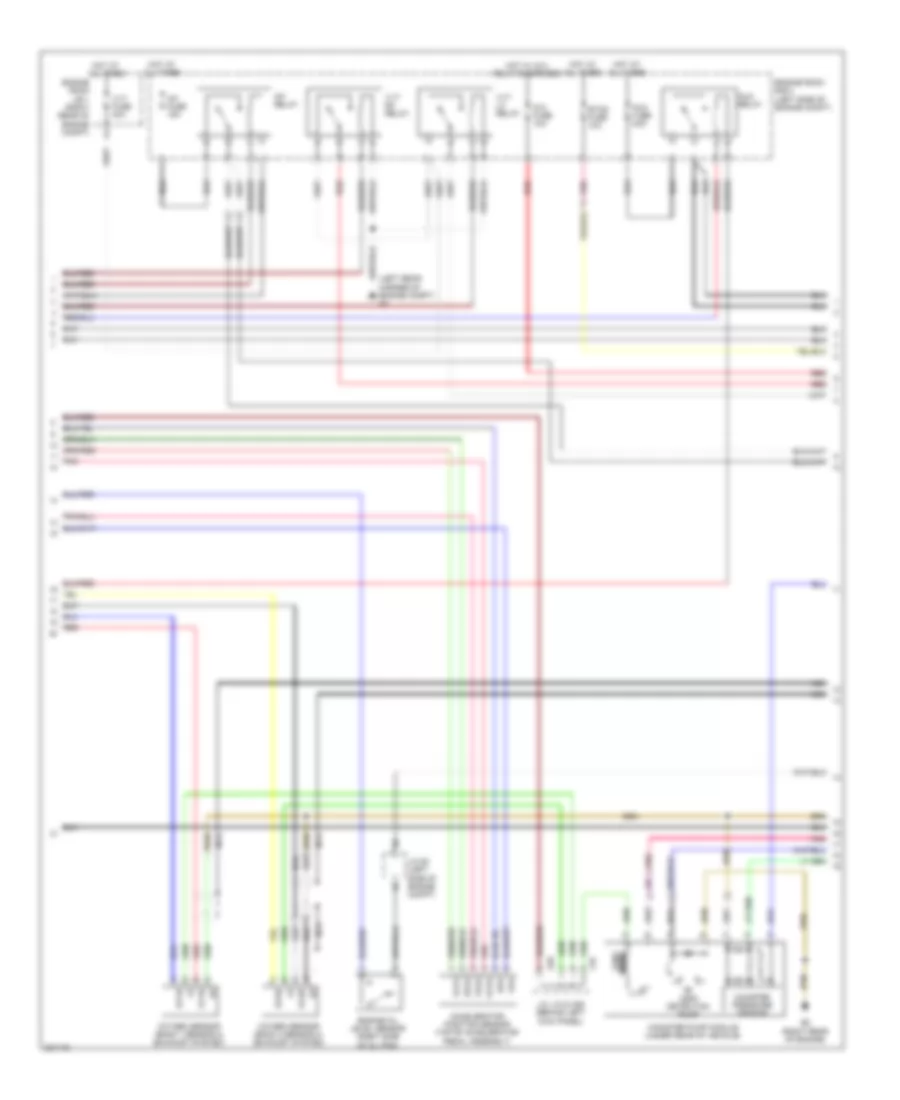 5.0L, Engine Performance Wiring Diagram (3 of 8) for Lexus IS F 2011