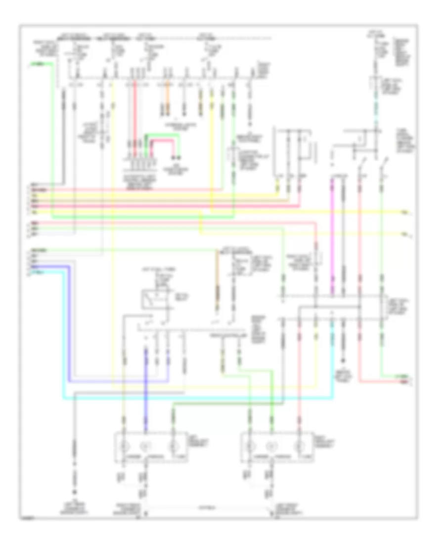 Exterior Lamps Wiring Diagram (2 of 3) for Lexus IS F 2011