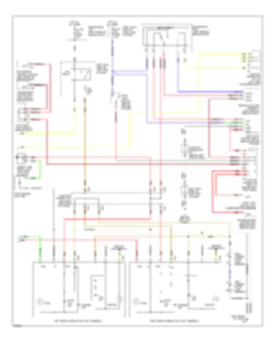Exterior Lamps Wiring Diagram 3 of 3 for Lexus IS F 2011