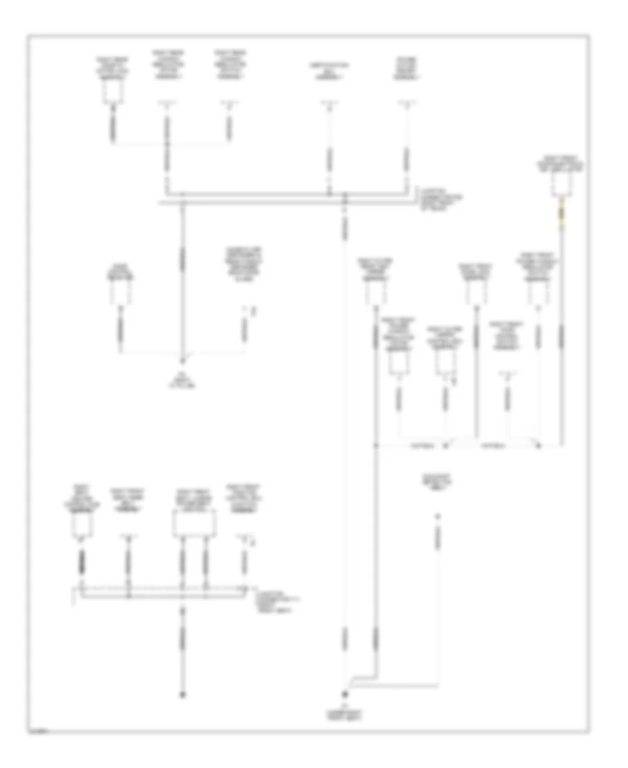 Ground Distribution Wiring Diagram (6 of 7) for Lexus IS F 2011