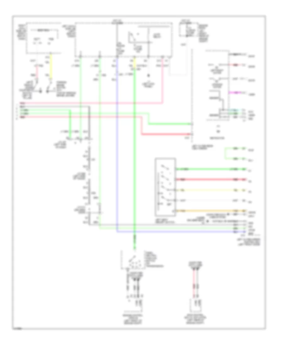 Memory Mirrors Wiring Diagram 2 of 2 for Lexus IS F 2011