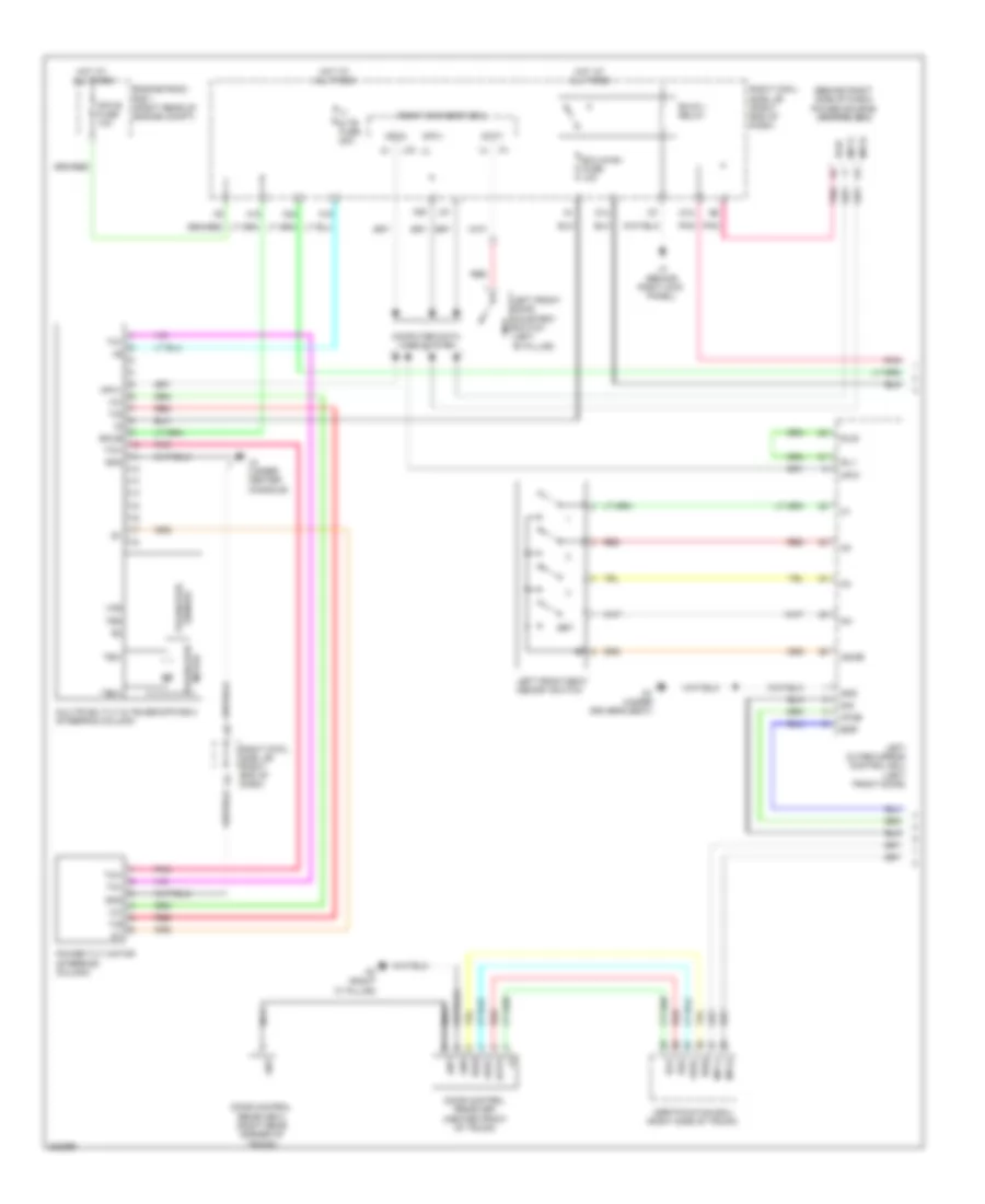 Memory Power Tilt  Power Telescopic Wiring Diagram 1 of 2 for Lexus IS F 2011