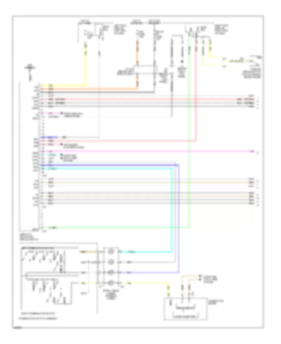 Navigation Wiring Diagram 1 of 5 for Lexus IS F 2011