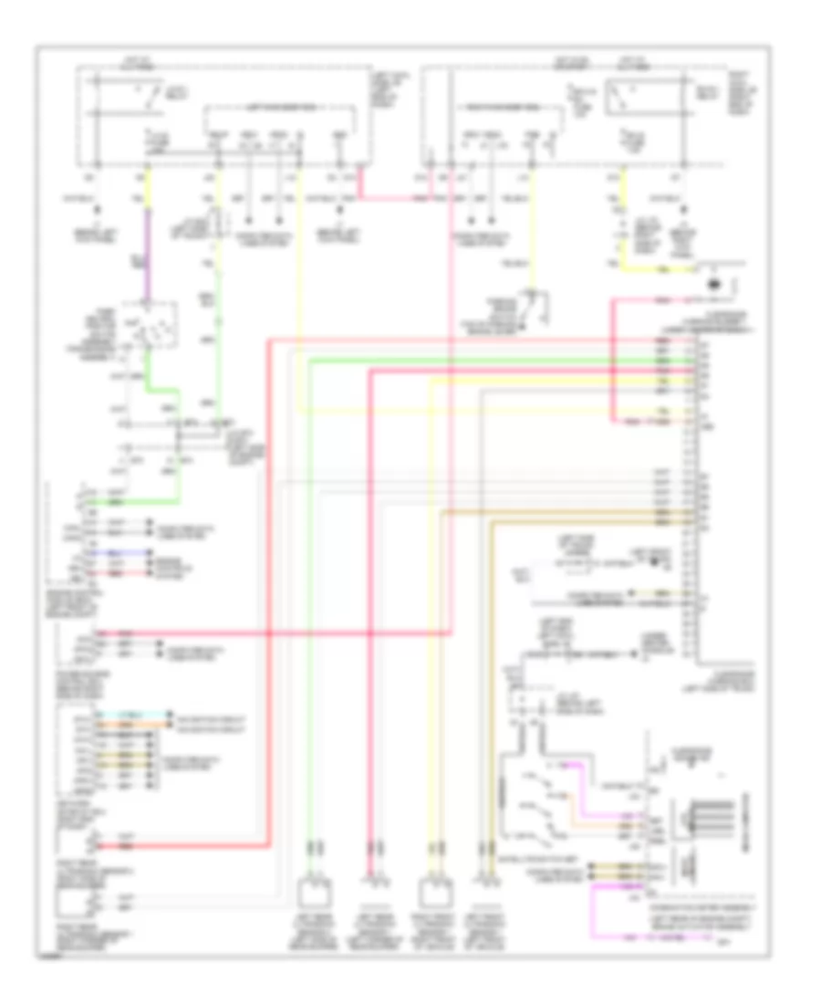 Rear Sonar Wiring Diagram for Lexus IS F 2011