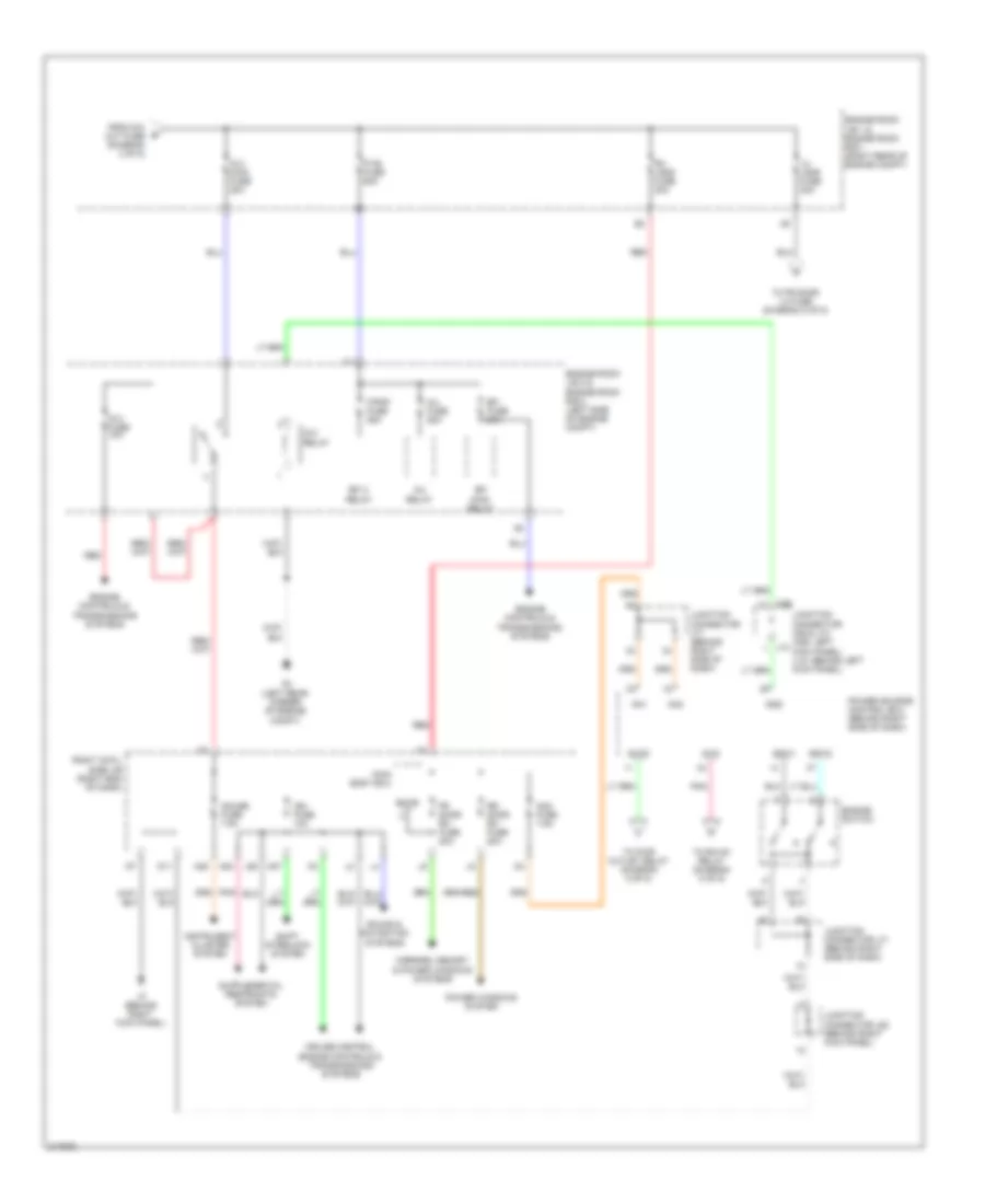 Power Distribution Wiring Diagram 3 of 5 for Lexus IS F 2011