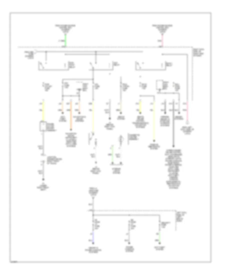 Power Distribution Wiring Diagram (5 of 5) for Lexus IS F 2011