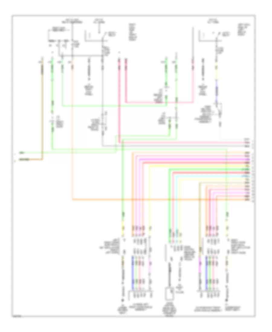 Power Door Locks Wiring Diagram (5 of 7) for Lexus IS F 2011