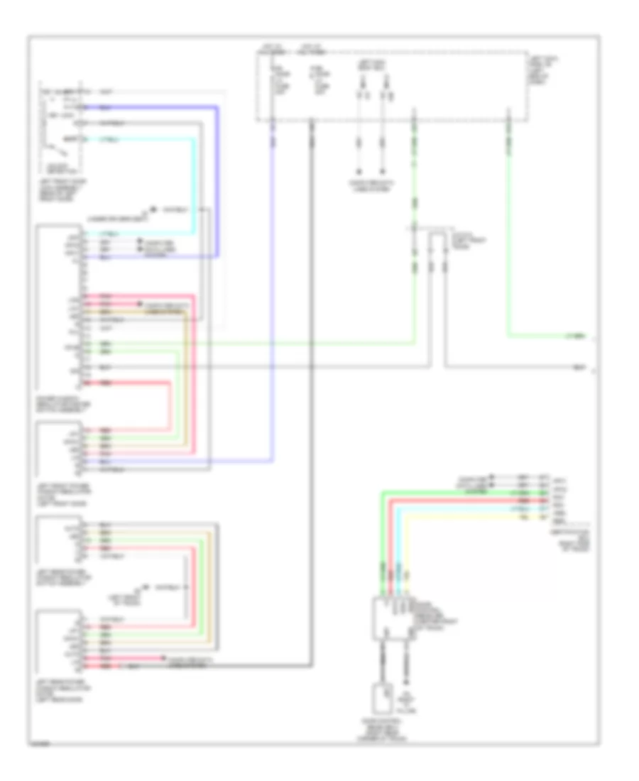 Power Windows Wiring Diagram 1 of 2 for Lexus IS F 2011