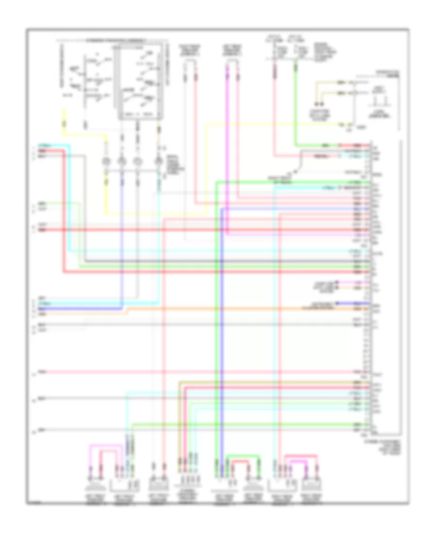Radio Wiring Diagram, without Navigation (2 of 2) for Lexus IS F 2011