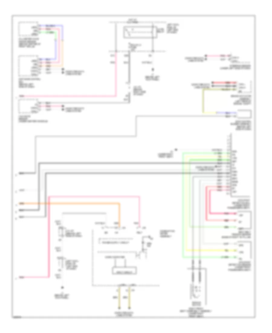Supplemental Restraint Wiring Diagram (3 of 3) for Lexus IS F 2011