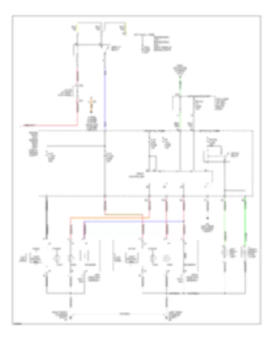 Headlamps Wiring Diagram, with DRL (2 of 2) for Lexus IS 350 2006