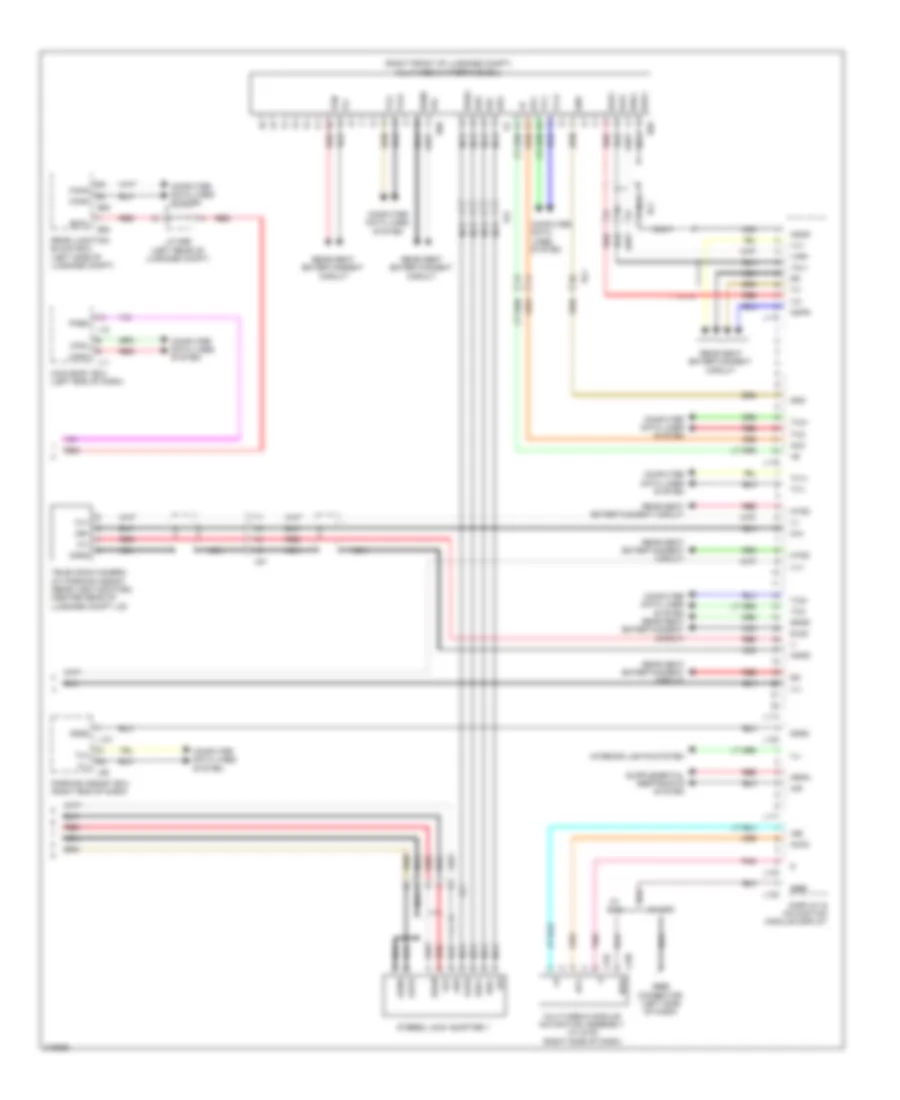 Radio Wiring Diagram, with Multi Display (4 of 4) for Lexus LS 460 2011