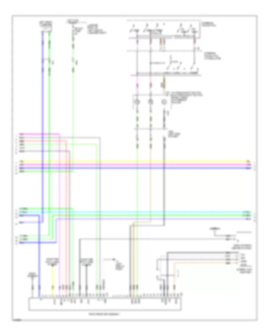 Radio Wiring Diagram, without Multi Display (2 of 4) for Lexus LS 460 2011