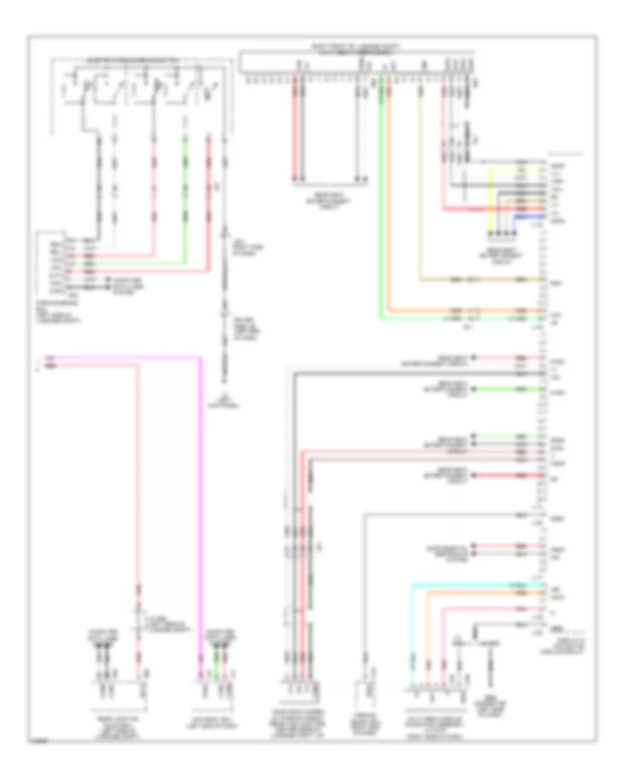 Radio Wiring Diagram, without Multi Display (4 of 4) for Lexus LS 460 2011