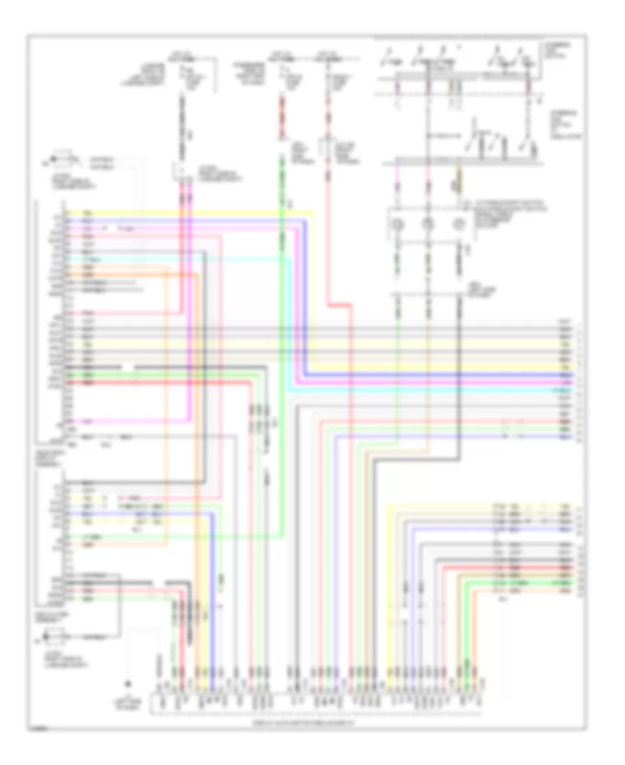 Rear Seat Entertainment Wiring Diagram, with Console Type  Multi Display (1 of 3) for Lexus LS 460 2011