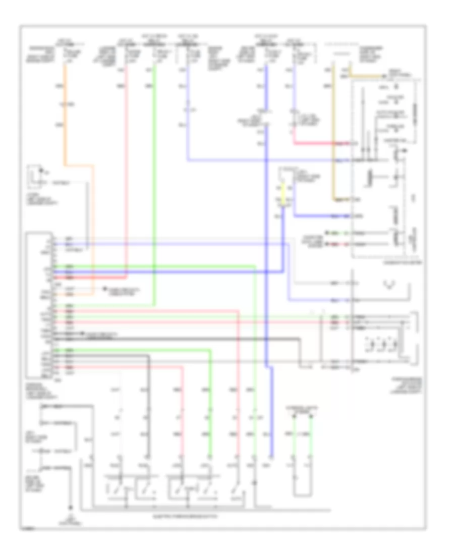 Park Brake Release Wiring Diagram for Lexus LS 460 2011