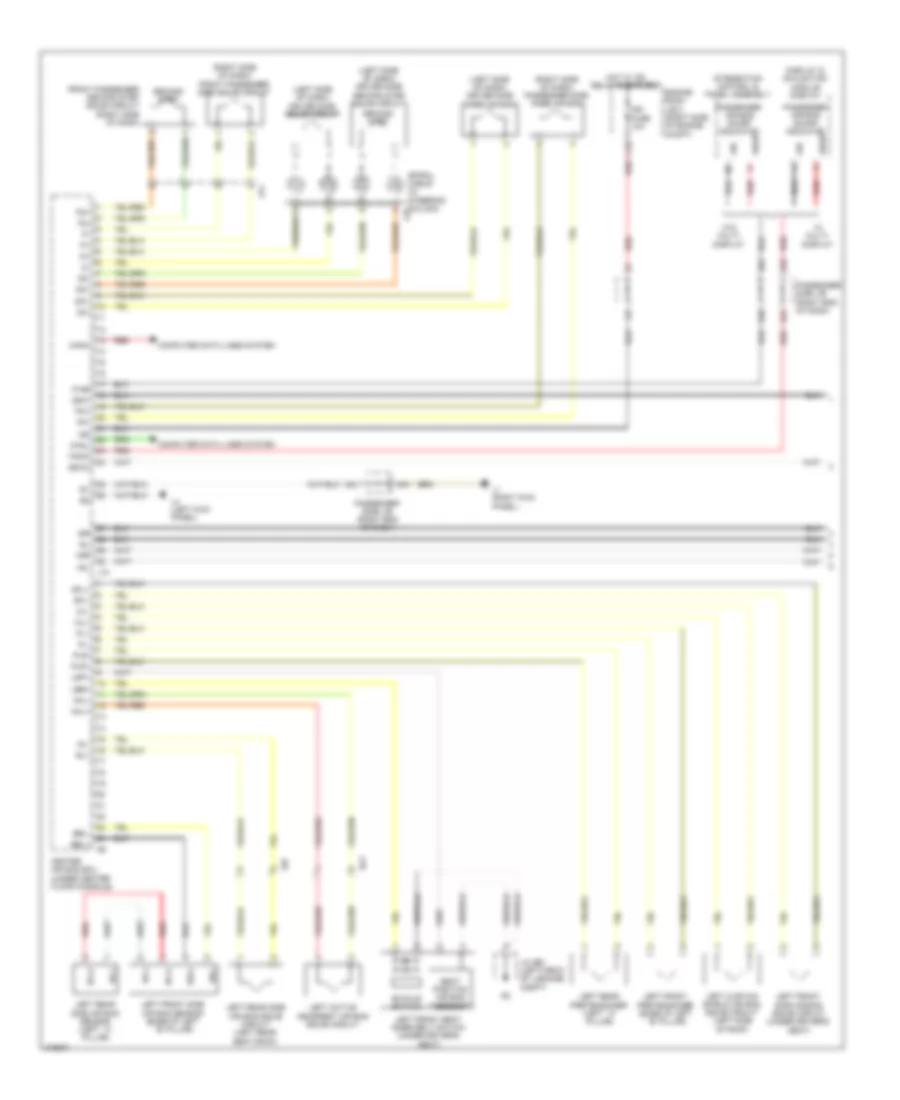 Supplemental Restraint Wiring Diagram (1 of 2) for Lexus LS 460 2011