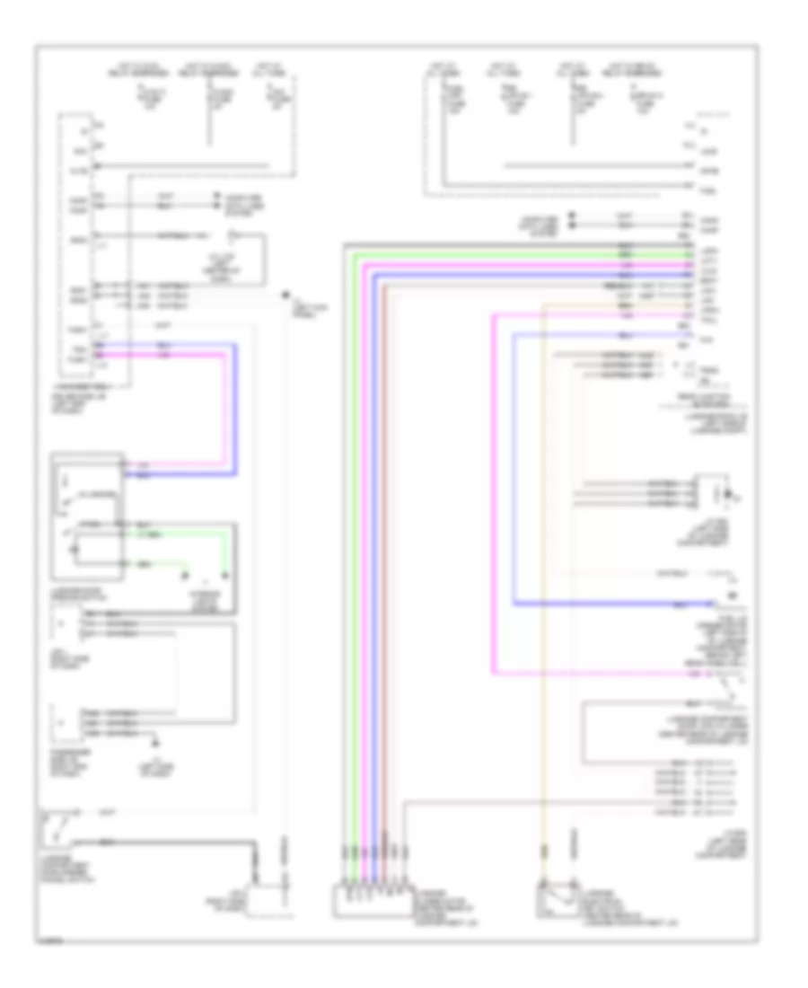 Trunk  Fuel Door Release Wiring Diagram for Lexus LS 460 2011