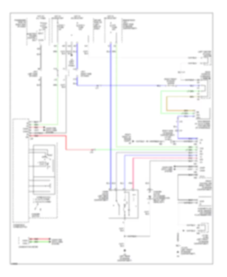 Wiper Washer Wiring Diagram for Lexus LS 460 2011
