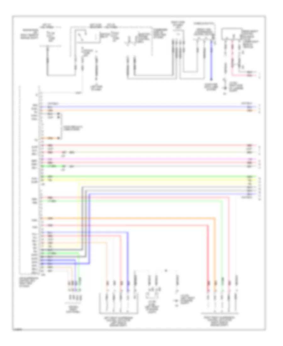 Electronic Suspension Wiring Diagram 1 of 3 for Lexus LS 460 2011