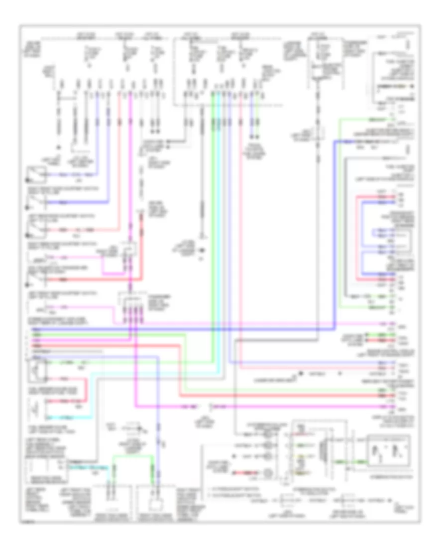 Instrument Cluster Wiring Diagram 2 of 2 for Lexus LS 460 2011