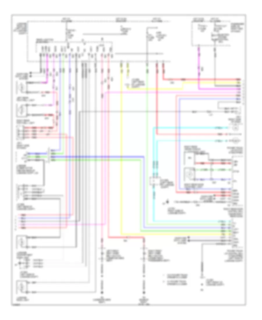 Courtesy Lamps Wiring Diagram (2 of 3) for Lexus LS 460 2011