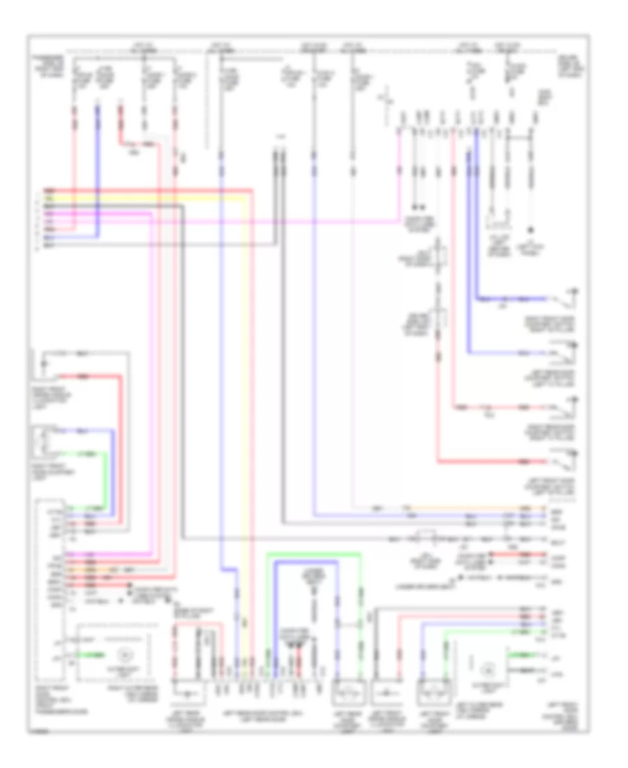 Courtesy Lamps Wiring Diagram 3 of 3 for Lexus LS 460 2011