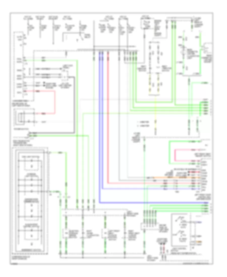 Instrument Illumination Wiring Diagram (1 of 3) for Lexus LS 460 2011