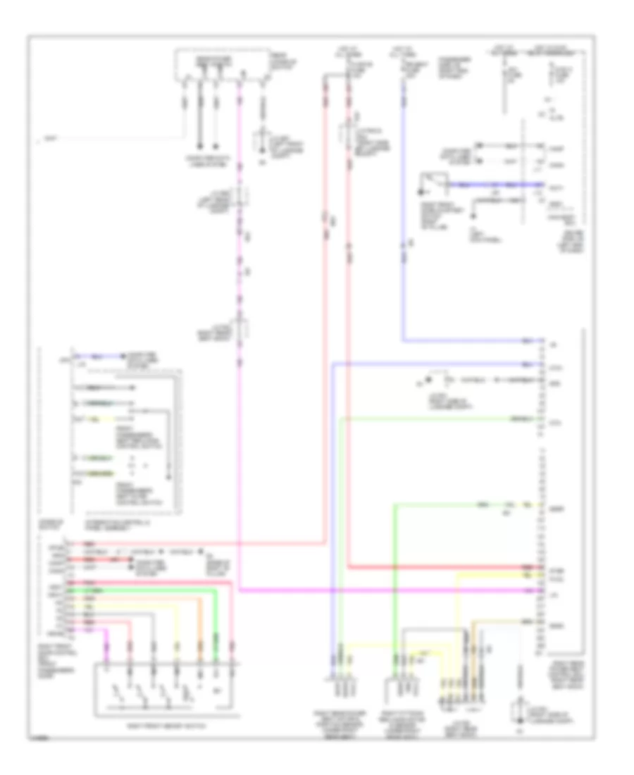 Front Passengers Memory Seat Wiring Diagram (2 of 2) for Lexus LS 460 2011