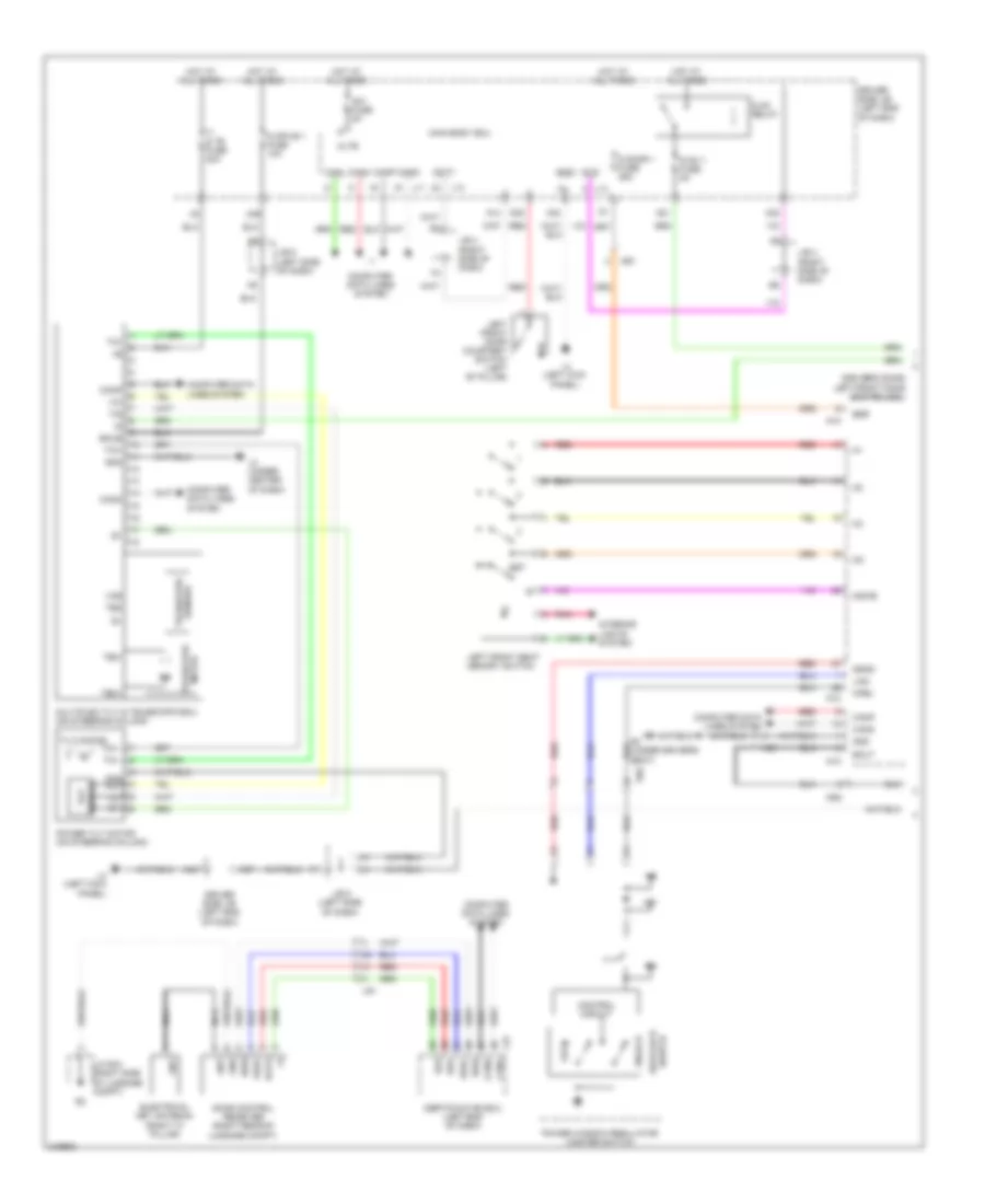 Memory Power Tilt  Power Telescopic Wiring Diagram 1 of 2 for Lexus LS 460 2011