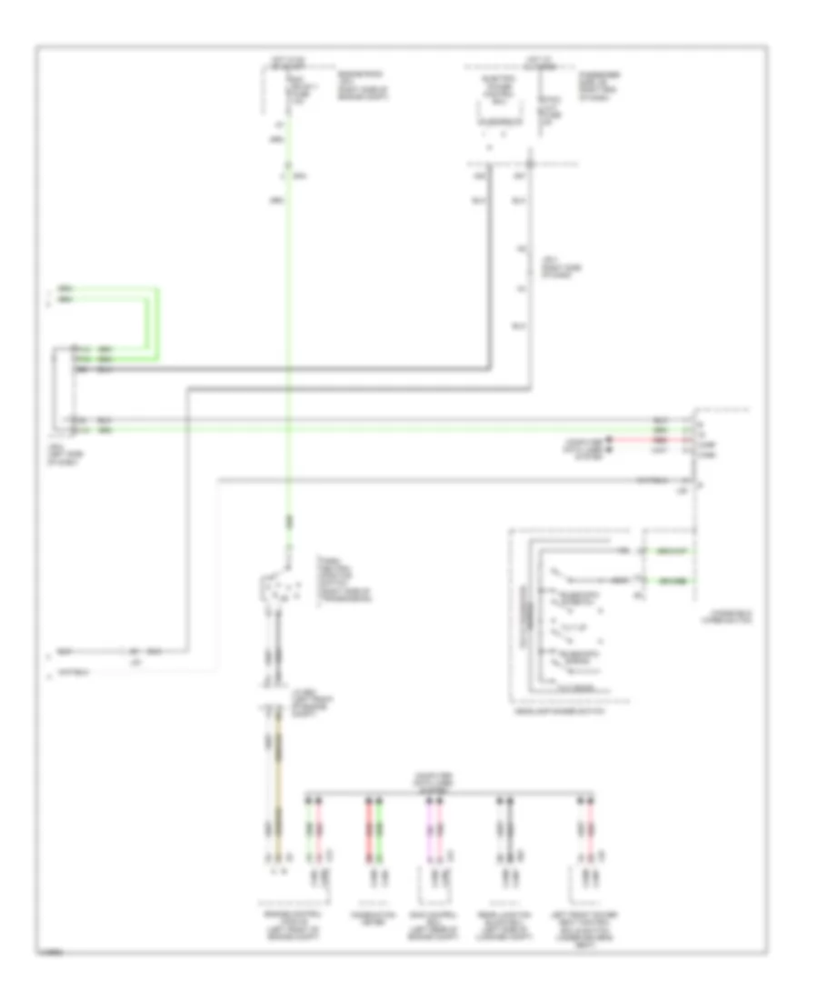 Memory Power Tilt  Power Telescopic Wiring Diagram 2 of 2 for Lexus LS 460 2011