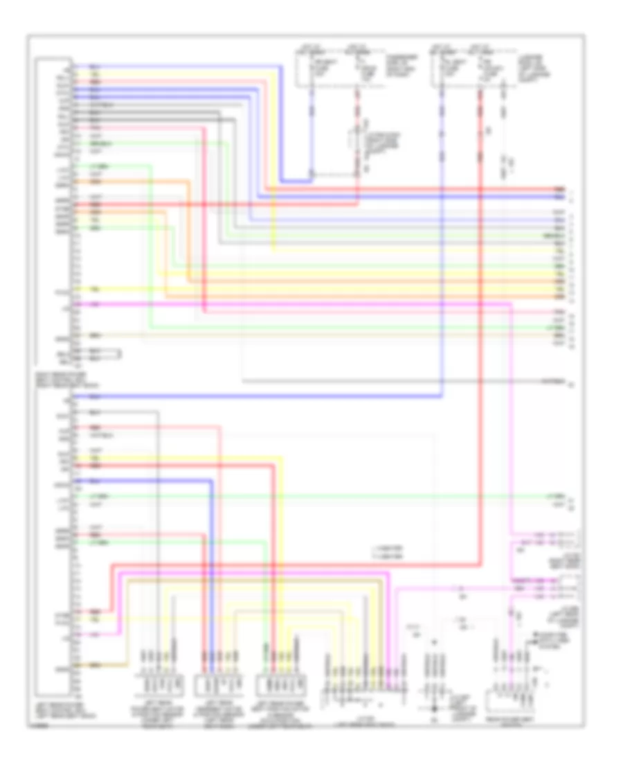 Rear Passengers Memory Seat Wiring Diagram (1 of 3) for Lexus LS 460 2011