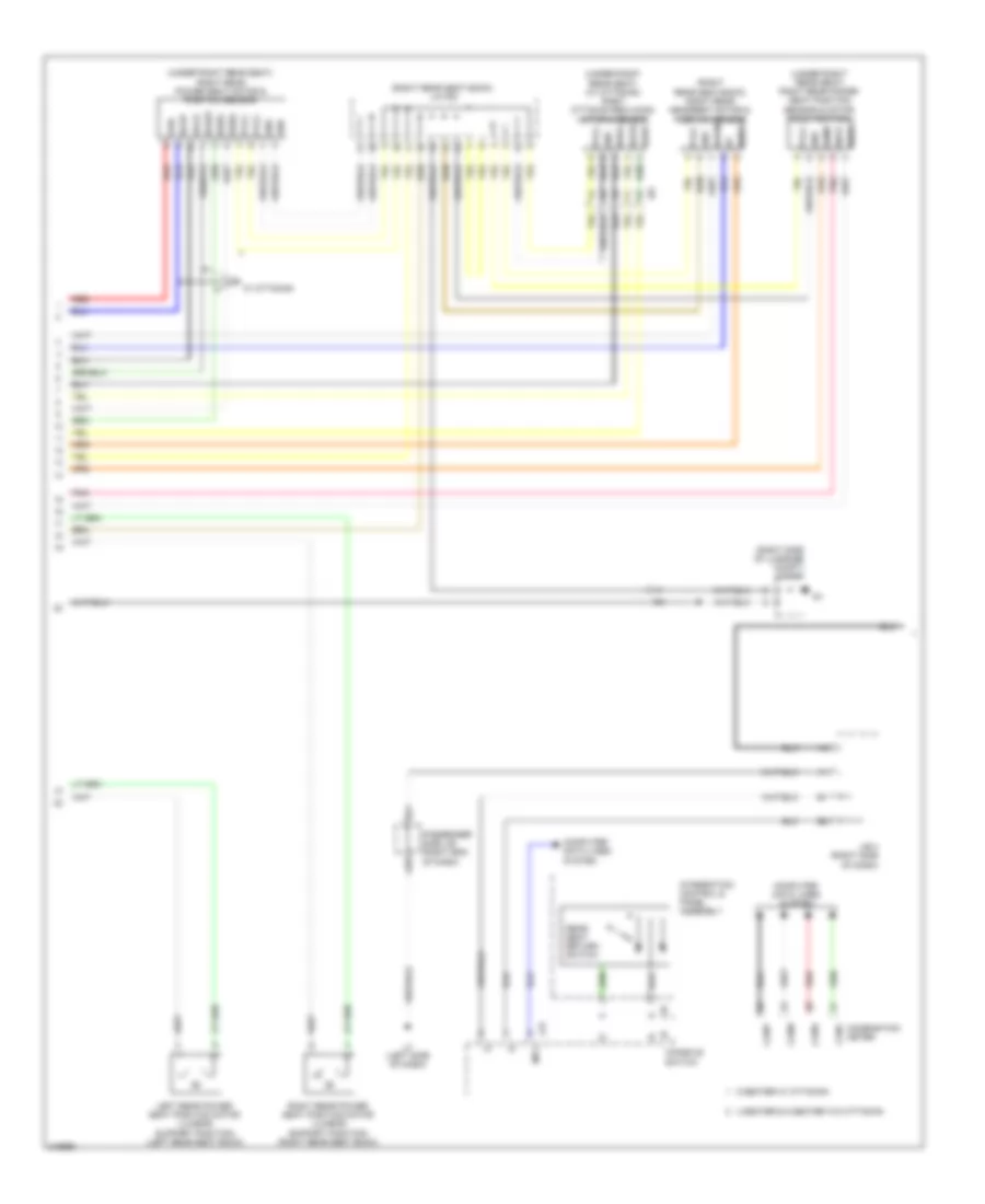 Rear Passengers Memory Seat Wiring Diagram (2 of 3) for Lexus LS 460 2011