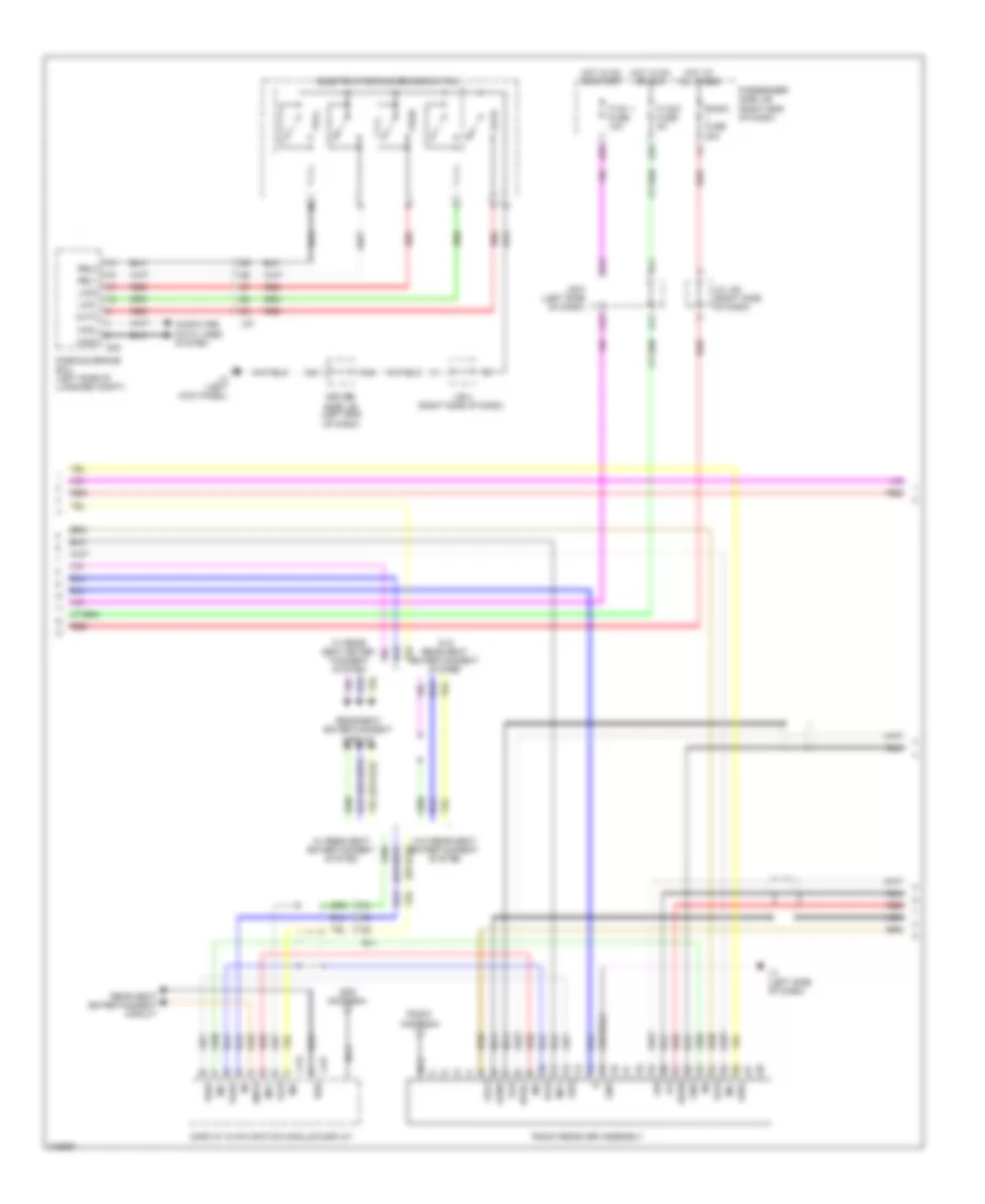 Navigation Wiring Diagram, with Multi Display (3 of 4) for Lexus LS 460 2011
