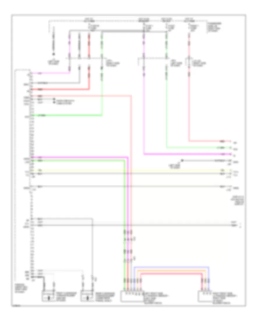 Parking Assistant Wiring Diagram (1 of 2) for Lexus LS 460 2011